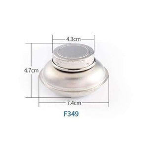 Planet Gates F349 1 Piece Stainless Steel Oil Palette Single Double Hole Dipper Painting Oil Pot Oil Painting Art Supplies