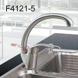 Planet Gates F4121 5 Brushed Nickel Kitchen Faucet Sink Mixer Tap Swivel Spout Two colors F4121&F4121-5