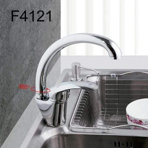 Planet Gates F4121 Brushed Nickel Kitchen Faucet Sink Mixer Tap Swivel Spout Two colors F4121&F4121-5