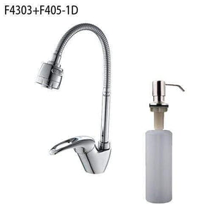 Planet Gates f4303F405-1D 1set Brass Kitchen Sink Faucet Mixer Cold And Hot Tap Single Hole Water Tap Mixer Kitchen Mixer Torneira Cozinha F4303