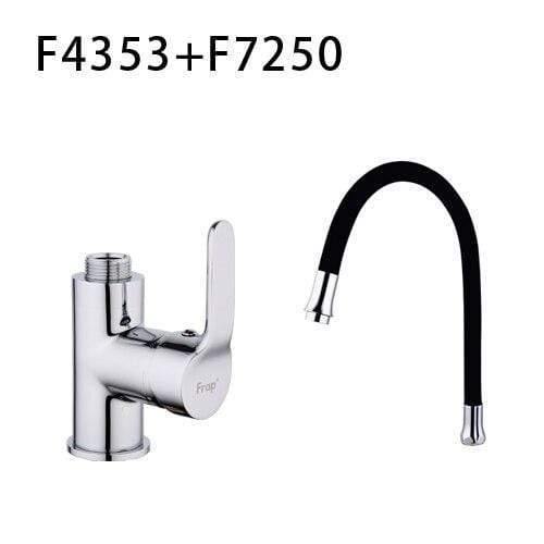 Planet Gates F4353 F7250 Black Kitchen Sink Faucet With 6 Colors Silica Gel Nose Cold And Hot Water Mixer Tap Torneira Cozinha Single Handle Tap Crane