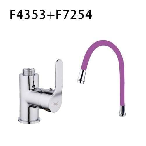 Planet Gates F4353 F7254 Purple Kitchen Sink Faucet With 6 Colors Silica Gel Nose Cold And Hot Water Mixer Tap Torneira Cozinha Single Handle Tap Crane