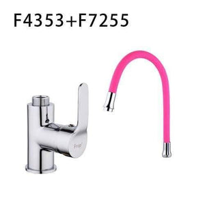 Planet Gates F4353 F7255 Pink Kitchen Sink Faucet With 6 Colors Silica Gel Nose Cold And Hot Water Mixer Tap Torneira Cozinha Single Handle Tap Crane