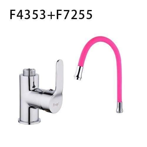 Planet Gates F4353 F7255 Pink Silica Gel Nose Any Direction Rotating Kitchen Faucet Cold and Hot Water Mixer Torneira Cozinha Single Handle Tap F4353