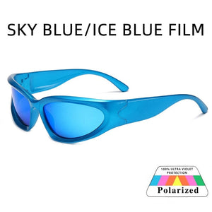 Planet Gates F8-Polarized-film / look picture 2000S Aesthetic Y2K Sunglasses Men Outdoor Bicycle Cycling Sports Sun Glasses Women Vintage Shades Fashion Punk Goggle Eyewear