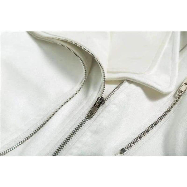 Planet Gates F812 Wine Red / S New Women Autumn Winter PU + Suede Faux Leather Jackets Lady Brown Matte Zippers Coats Vintage Outerwear Blue Wine Red Gray