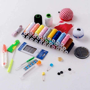 Planet Gates Fabric Sewing Box Home Wedding Dowry Sewing Kit 33 Stitching Needle Tape Scissor Multifunction Threads