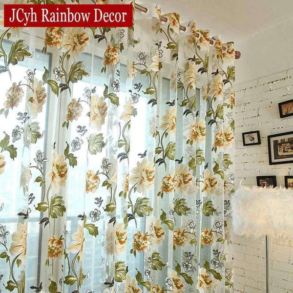 Planet Gates Fabric Sheer Tulle Curtains For Living Room Children Bedroom Kitchen Door Curtains For Window Black Cortinas D