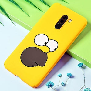 Planet Gates Face / Pocophone F1 TOMKAS Funny Banana Bad Boy Pocophone F1 Case Hard Back Cover Pocophone Case Cute Animal Phone Cases for Xiaomi Pocophone F1