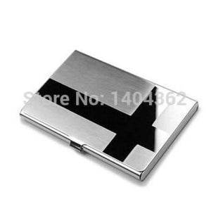 Planet Gates Factory WholeSale print laser logo Visit Card holder custom metal business card holders, custom logo for 10 pcs or above