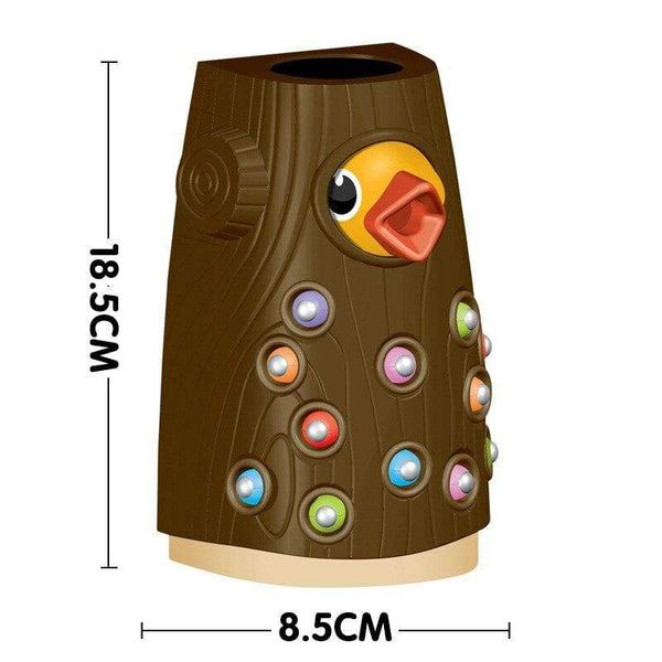 Planet Gates Family Toys Woodpecker Magnetic Catch the Worm Animal Feeding Game Small Birds Children Educate Fishing Toys Set Kids Gift Kit