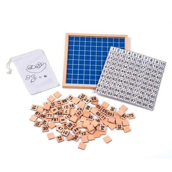 Planet Gates Family Version Montessori Baby Toy Hundred Board Math for Children Learning & Education Wooden Kids Toys Brinquedos Juguetes