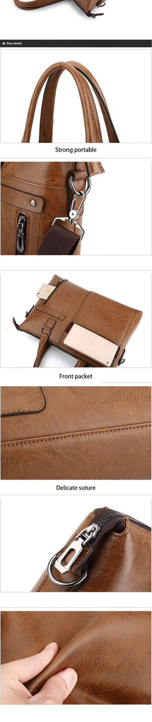 Planet Gates Famous Brand Leather Men Shoulder Bag Business Briefcases High Quality Vintage Crossbody Bags Handbags bolsas male