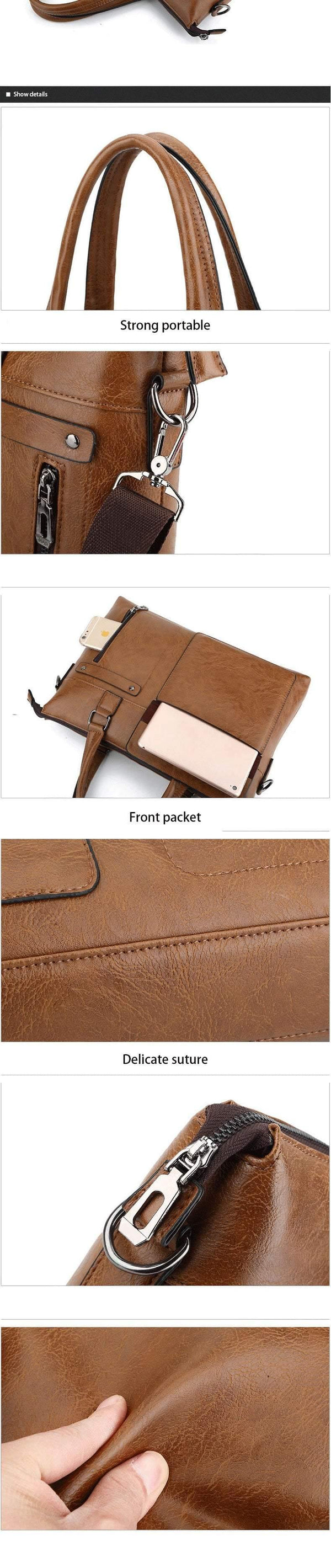 Planet Gates Famous Brand Leather Men Shoulder Bag Business Briefcases High Quality Vintage Crossbody Bags Handbags bolsas male