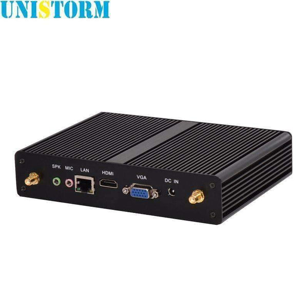 Planet Gates Fanless Intel Dual Core Mini PC Pentium 2117U 1.8GHz Windows7/8/10 Mini Computer with Intel HD Graphics 1080P HDMI TV Box