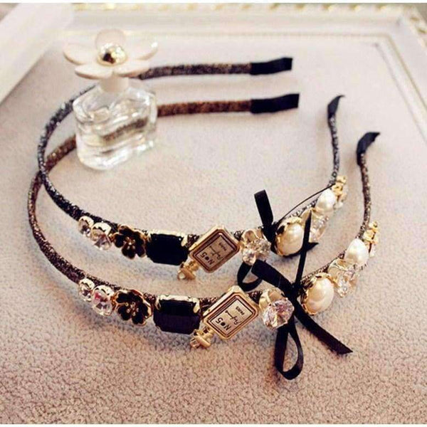 Planet Gates FANSSEE Ny Farverig Rhinestone Blomster Hårbøjle Pandebånd Hårbånd til Kvinder Piger Bezel Hårbånd Hårtilbehør