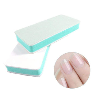 Planet Gates Fashion 10pcs/lot Nail Buffer Block Polish Sanding Nail File Manicure Nail Art Tips Tool Green Sand Surface Sponge lixa de unha
