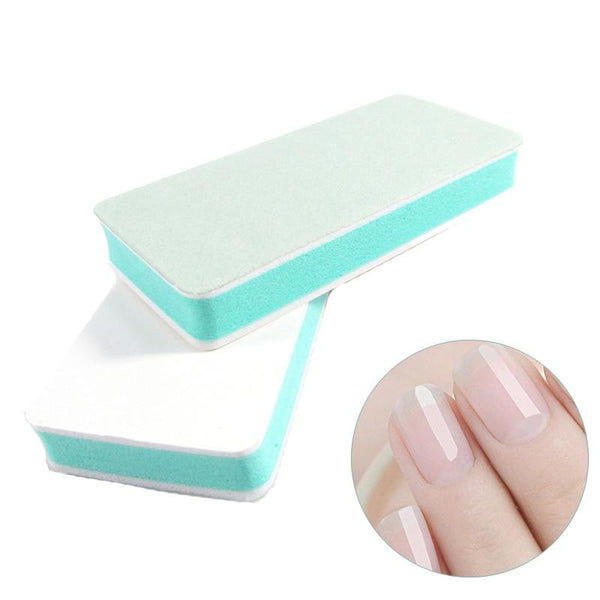 Planet Gates Fashion 10pcs/lot Nail Buffer Block Polish Sanding Nail File Manicure Nail Art Tips Tool Green Sand Surface Sponge lixa de unha