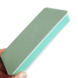 Planet Gates Fashion 10pcs/lot Nail Buffer Block Polish Sanding Nail File Manicure Nail Art Tips Tool Green Sand Surface Sponge lixa de unha