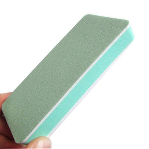 Planet Gates Fashion 10pcs/lot Nail Buffer Block Polish Sanding Nail File Manicure Nail Art Tips Tool Green Sand Surface Sponge lixa de unha
