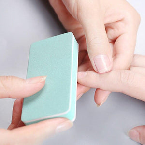 Planet Gates Fashion 10pcs/lot Nail Buffer Block Polish Sanding Nail File Manicure Nail Art Tips Tool Green Sand Surface Sponge lixa de unha