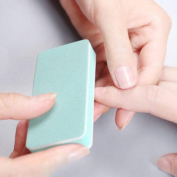 Planet Gates Fashion 10pcs/lot Nail Buffer Block Polish Sanding Nail File Manicure Nail Art Tips Tool Green Sand Surface Sponge lixa de unha