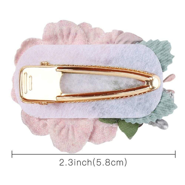 Fashion Artificial Flower Hair Clips for Women Girls Wedding Party Hair Barrettes Handmade Hair Accessories