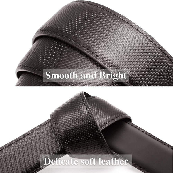 Fashion Automatic Buckle Multi-color Genuine Leather Belt Men's  Black Belts Cow Leather Belts For Men 3.5cm Width