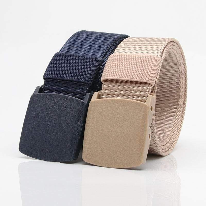 Fashion Belt Canvas Casual Wild Woven Belt Canvas Belt Men And Women Belt Youth Without Metal Automatic Buckle Student