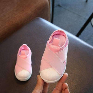 Planet Gates Fashion breathable mesh children sneakers canvas slip on cool kids shoes casual baby girls boys shoes