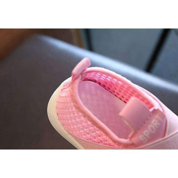 Planet Gates Fashion breathable mesh children sneakers canvas slip on cool kids shoes casual baby girls boys shoes