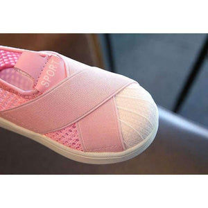 Planet Gates Fashion breathable mesh children sneakers canvas slip on cool kids shoes casual baby girls boys shoes