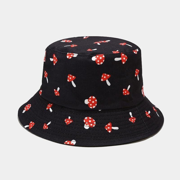Planet Gates Fashion Cartoon Printed Cute Bucket Hat Summer Reversible Fishermant Hat For Women Men Street Hip Hop Fishing Cap Gorro
