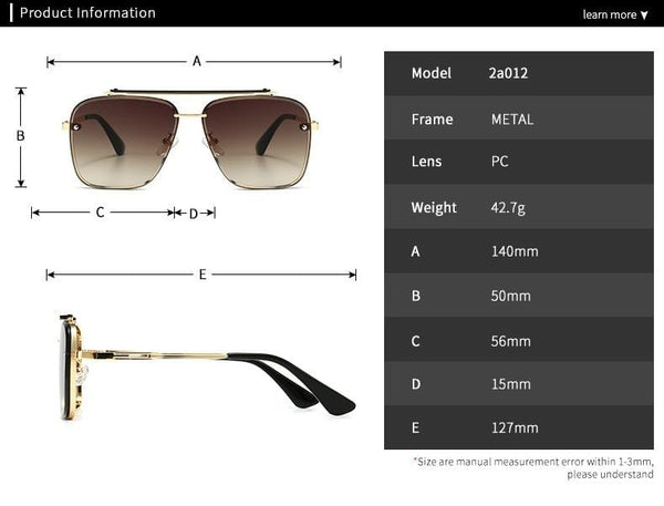 Planet Gates Fashion Classic Mach Six Style Gradient Sunglasses Cool Men Vintage Brand Design Sun Glasses Oculos De Sol 2A102