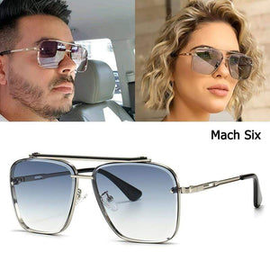 Planet Gates Fashion Classic Mach Six Style Gradient Sunglasses Cool Men Vintage Brand Design Sun Glasses Oculos De Sol 2A102