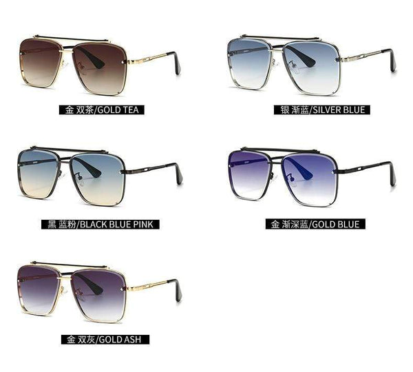 Planet Gates Fashion Classic Mach Six Style Gradient Sunglasses Cool Men Vintage Brand Design Sun Glasses Oculos De Sol 2A102