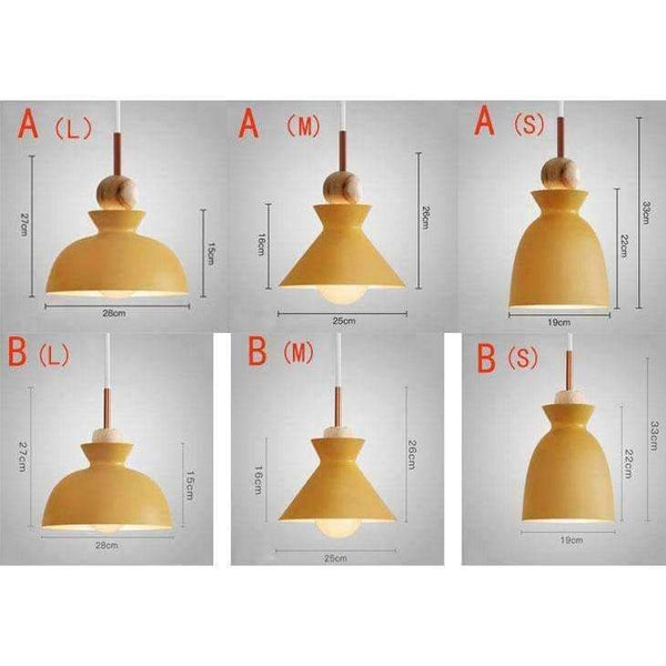 Planet Gates Fashion Colorful Modern Wood Pendant Lights Lamparas Minimalist design shade Luminaire Dining Room Lights Pendant Lamp