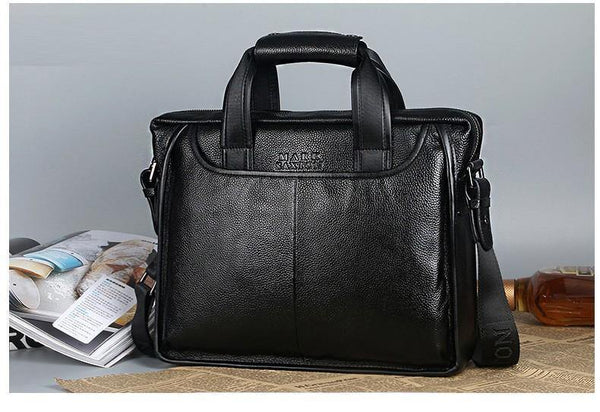 Planet Gates Fashion cowhide male commercial briefcase /Real Leather vintage men's messenger bag/casual Natural Cowskin Business bag
