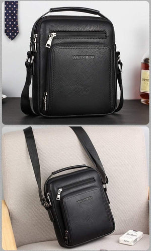 Planet Gates Fashion designer high quality PU leather men shoulder bag casual zipper office messenger bags for men Crossbody Bags