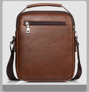 Planet Gates Fashion designer high quality PU leather men shoulder bag casual zipper office messenger bags for men Crossbody Bags
