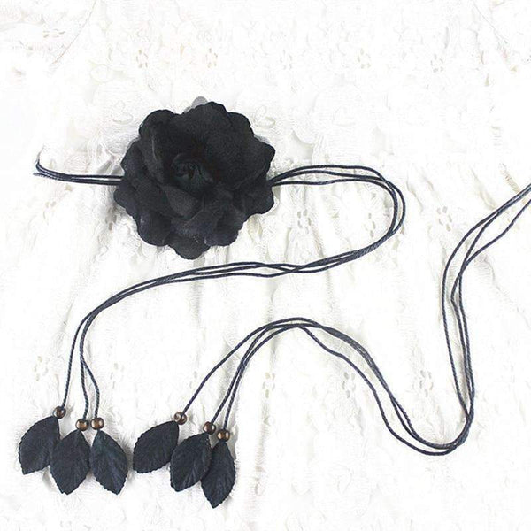 Planet Gates fashion flower string tassel women waist belts for dresses knot female ladies ceinture femme