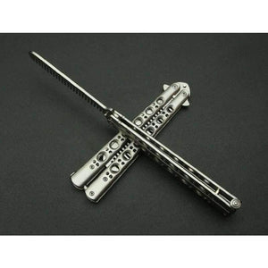 Fashion Folding Practice Butterfly Comb Stunning Metal Steel Trainer Training Tool For Men Hair Styling Care Tool