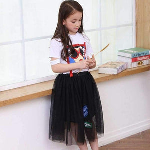Planet Gates Fashion Girls Outfit Summer Girls Clothing Set Skirts and Tops Little Girl Teenage Girl Clothing age 6 8 10 12 14 15 years