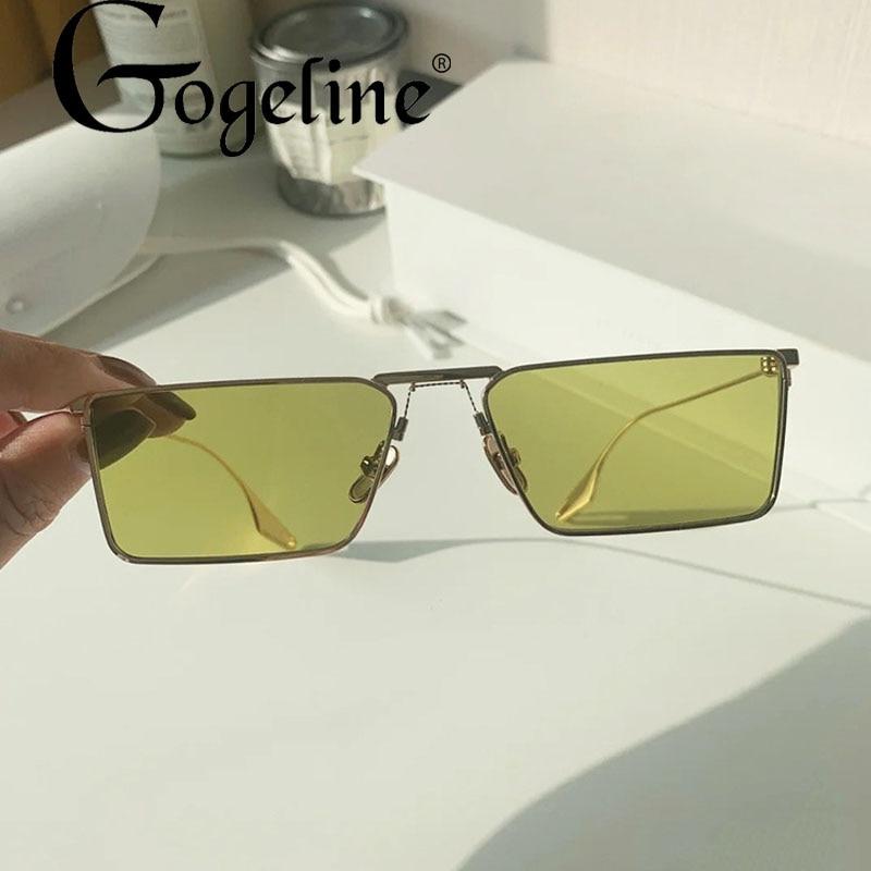 Planet Gates Fashion Green Metal Cat eye Sunglasses for Women Men Retro Small Black Pink Cateye Sun Glasses Female UV400 Square Shades