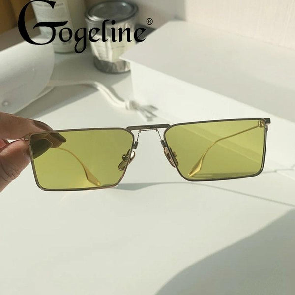 Planet Gates Fashion Green Metal Cat eye Sunglasses for Women Men Retro Small Black Pink Cateye Sun Glasses Female UV400 Square Shades