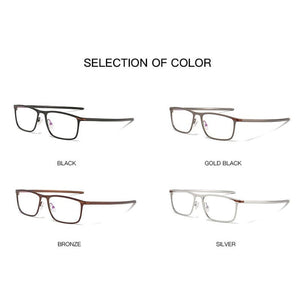 Planet Gates Fashion High Quality Alloy Men Glasses Frame Optical Prescription Eyeglasses Full Rim Business and Sporty Comfortable UV400