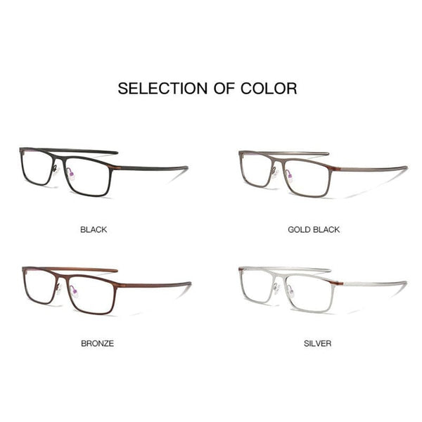 Planet Gates Fashion High Quality Alloy Men Glasses Frame Optical Prescription Eyeglasses Full Rim Business and Sporty Comfortable UV400