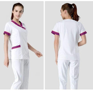 Planet Gates Fashion Hospital Doctors Nurse Uniform Clothes Sets Beauty Salon Dental Clinic Workwear Suits Medical Gowns Lab Coat