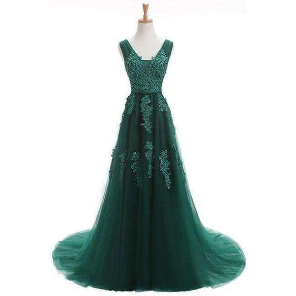 Planet Gates Fashion Hot Sell Sweet Light Blue Lace V-neck Lacing Long Evening Dress The Bride Party Sexy Backless Prom Dresses Custom