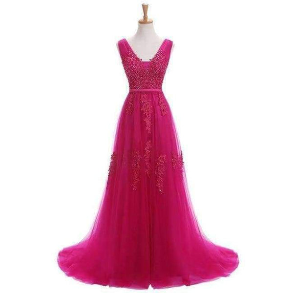 Planet Gates Fashion Hot Sell Sweet Light Blue Lace V-neck Lacing Long Evening Dress The Bride Party Sexy Backless Prom Dresses Custom